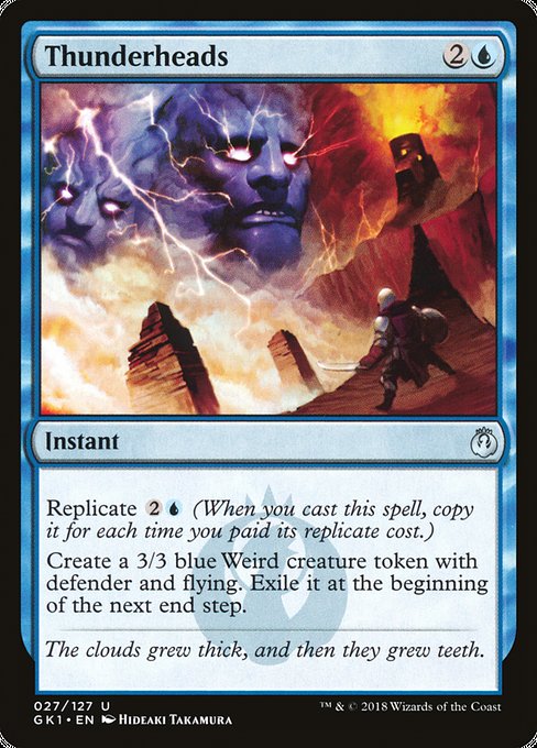 Magic the Gathering Card - Thunderheads - MTG Circle