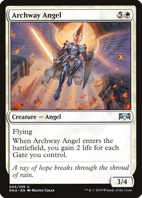 Magic the Gathering Card - Archway Angel - MTG Circle