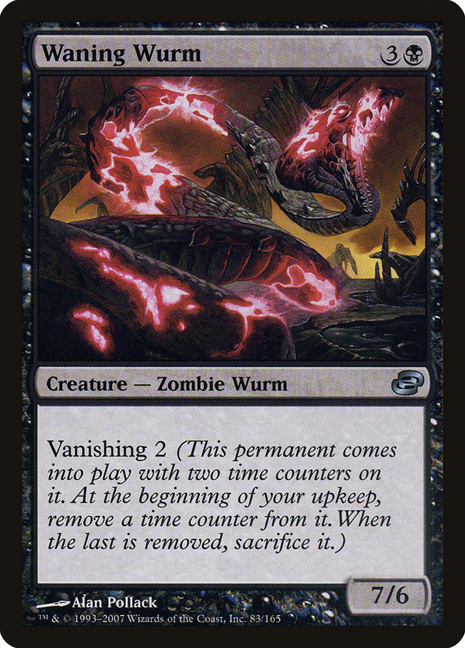 Magic the Gathering Card - Waning Wurm - MTG Circle