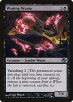 Magic the Gathering Card - Waning Wurm - MTG Circle