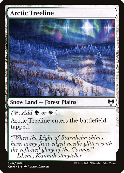 Magic the Gathering Card - Arctic Treeline - MTG Circle
