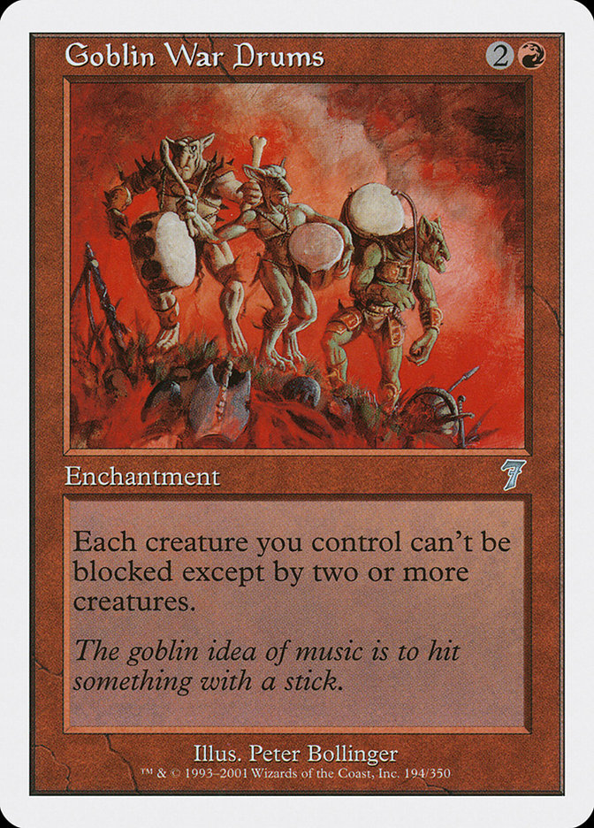 Magic the Gathering Card - Goblin War Drums - MTG Circle