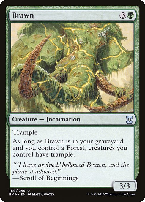 Magic the Gathering Card - Brawn - MTG Circle