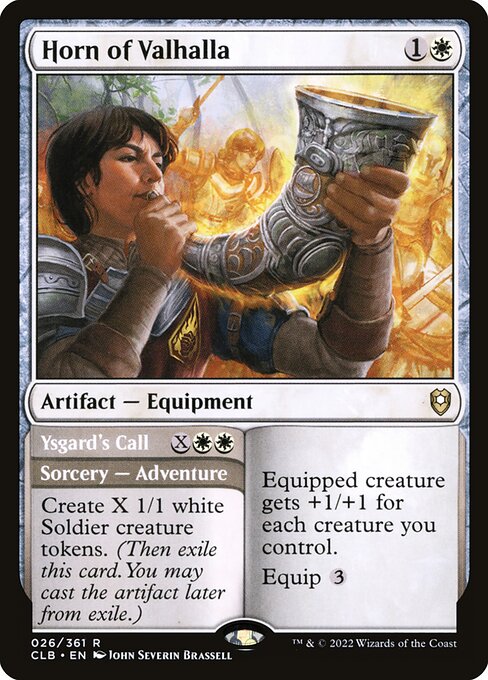 Magic the Gathering Card - Horn of Valhalla // Ysgard's Call - MTG Circle
