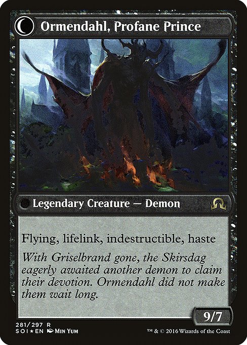 Magic the Gathering Card - Ormendahl, Profane Prince - MTG Circle