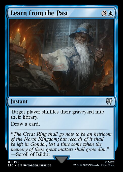 Magic the Gathering Card - Learn from the Past - MTG Circle