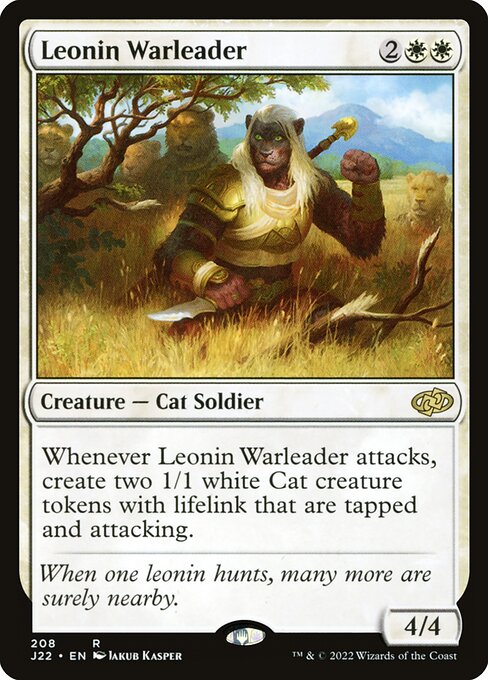 Magic the Gathering Card - Leonin Warleader - MTG Circle
