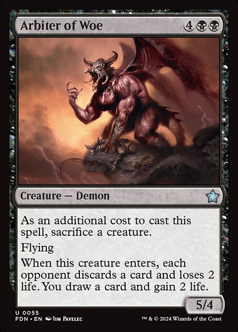 Magic the Gathering Card - Arbiter of Woe - MTG Circle