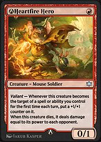 Magic the Gathering Card - A-Heartfire Hero - MTG Circle