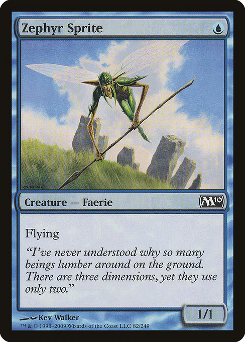Magic the Gathering Card - Zephyr Sprite - MTG Circle