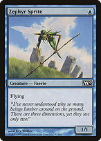 Magic the Gathering Card - Zephyr Sprite - MTG Circle
