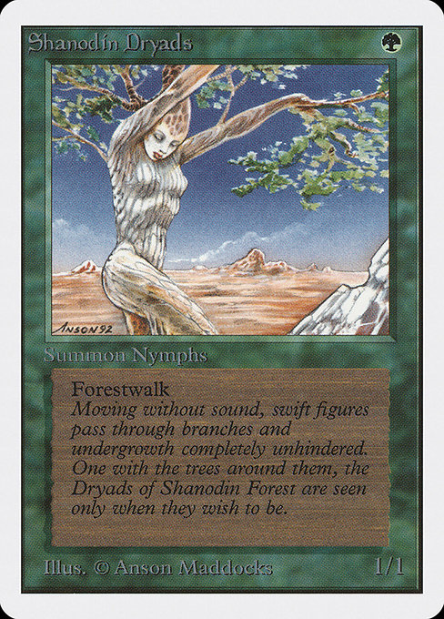 Magic the Gathering Card - Shanodin Dryads - MTG Circle