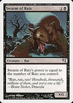 Magic the Gathering Card - Swarm of Rats - MTG Circle