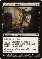 Magic the Gathering Card - Unhallowed Pact - MTG Circle