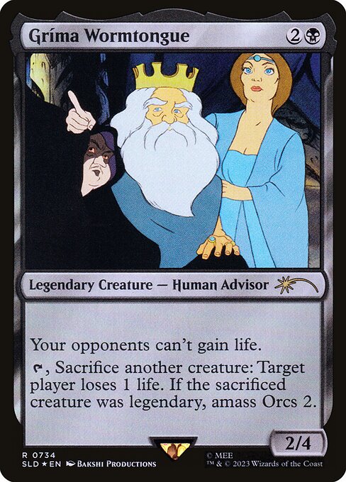 Magic the Gathering Card - Gríma Wormtongue - MTG Circle
