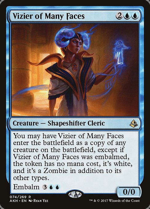 Magic the Gathering Card - Vizier of Many Faces - MTG Circle