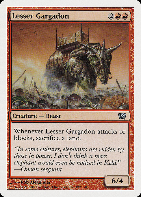 Magic the Gathering Card - Lesser Gargadon - MTG Circle
