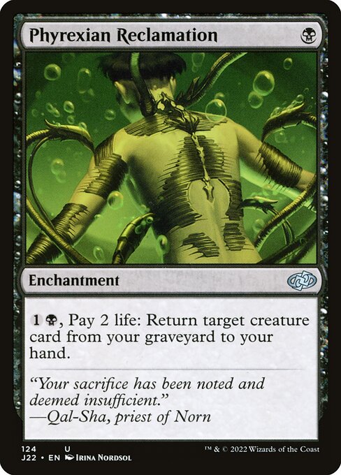 Magic the Gathering Card - Phyrexian Reclamation - MTG Circle