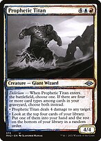 Magic the Gathering Card - Prophetic Titan - MTG Circle