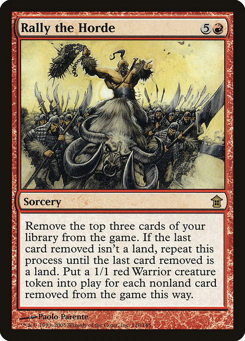 Magic the Gathering Card - Rally the Horde - MTG Circle