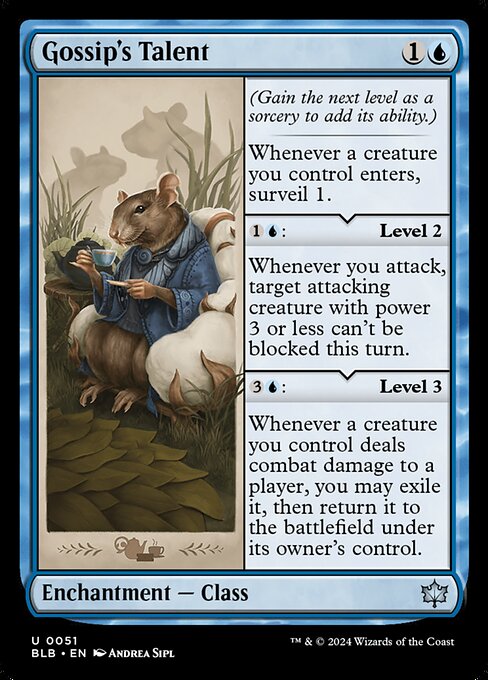 Magic the Gathering Card - Gossip's Talent - MTG Circle