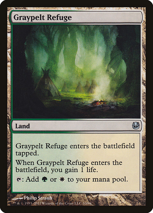 Magic the Gathering Card - Graypelt Refuge - MTG Circle