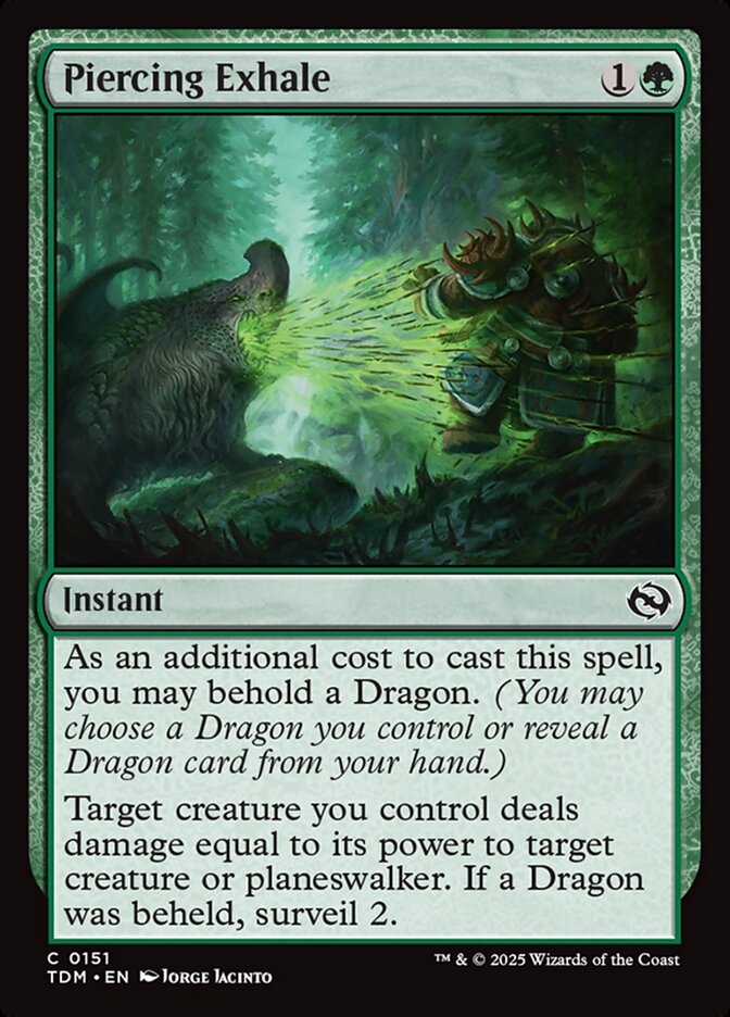 Magic the Gathering Card - Piercing Exhale - MTG Circle