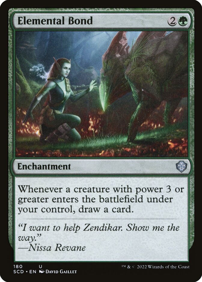 Magic the Gathering Card - Elemental Bond - MTG Circle