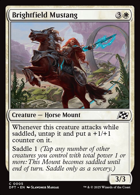 Magic the Gathering Card - Brightfield Mustang - MTG Circle