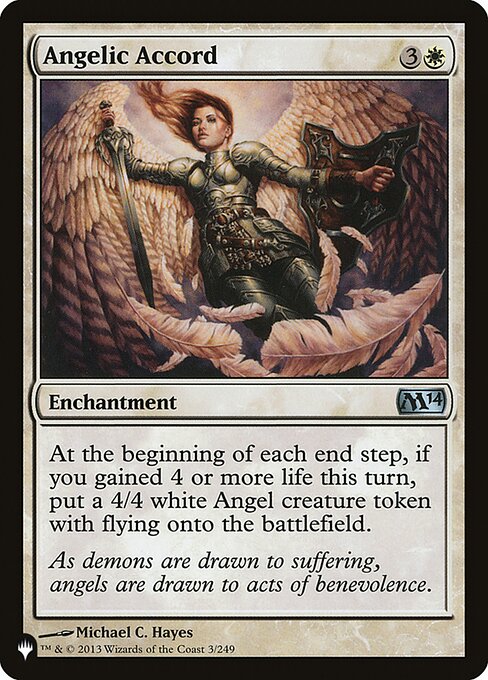 Magic the Gathering Card - Angelic Accord - MTG Circle