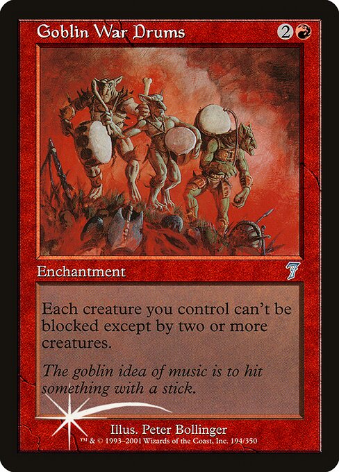 Magic the Gathering Card - Goblin War Drums - MTG Circle