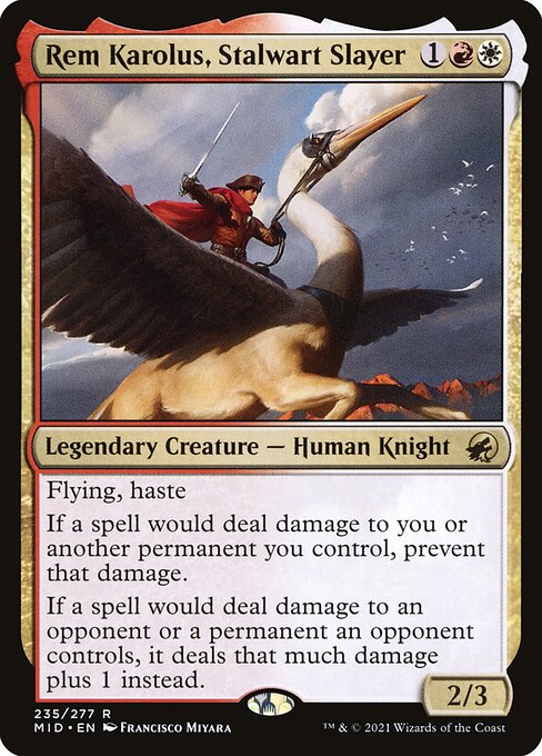 Magic the Gathering Card - Rem Karolus, Stalwart Slayer - MTG Circle
