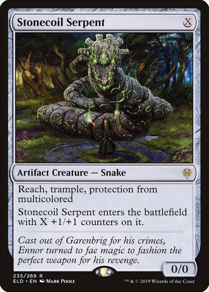 Magic the Gathering Card - Stonecoil Serpent - MTG Circle