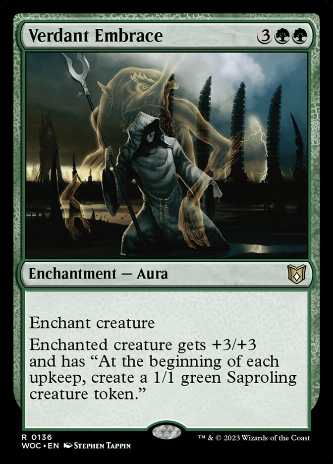 Magic the Gathering Card - Verdant Embrace - MTG Circle