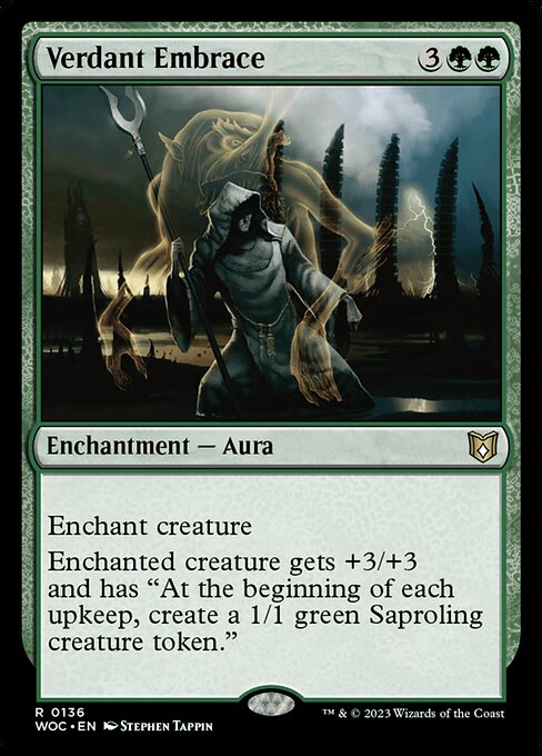 Magic the Gathering Card - Verdant Embrace - MTG Circle