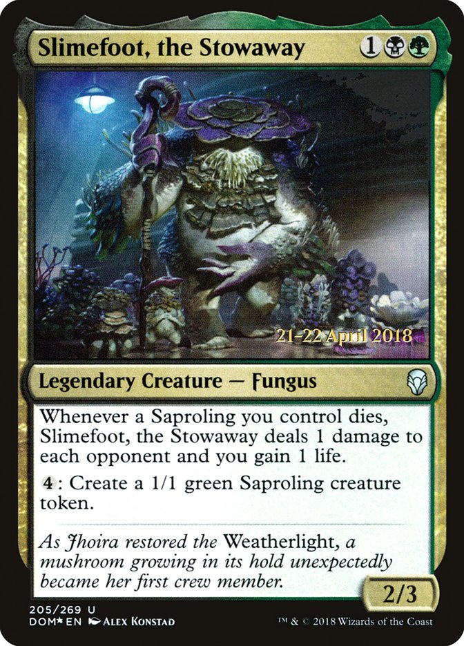 Magic the Gathering Card - Slimefoot, the Stowaway - MTG Circle