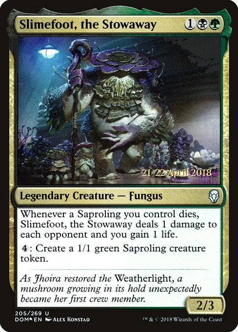 Magic the Gathering Card - Slimefoot, the Stowaway - MTG Circle