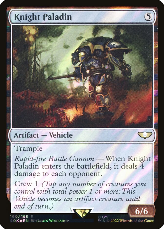 Magic the Gathering Card - Knight Paladin - MTG Circle