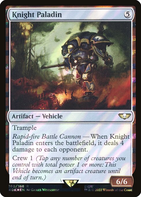 Magic the Gathering Card - Knight Paladin - MTG Circle
