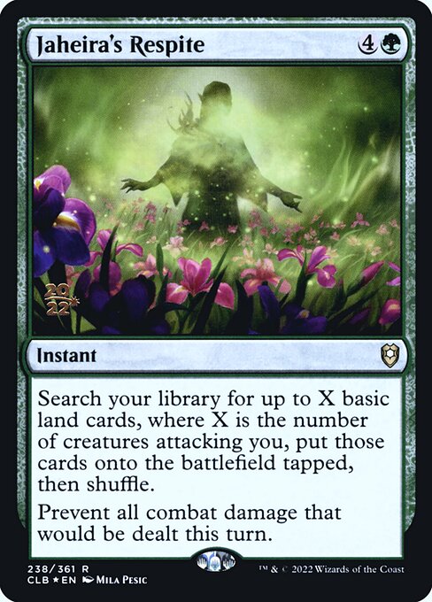 Magic the Gathering Card - Jaheira's Respite - MTG Circle