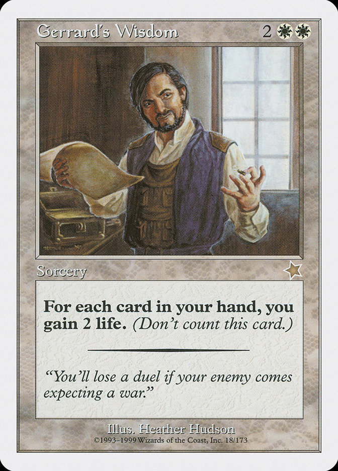 Magic the Gathering Card - Gerrard's Wisdom - MTG Circle