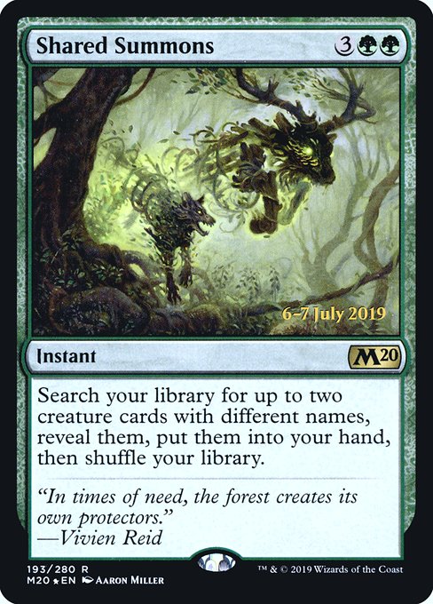 Magic the Gathering Card - Shared Summons - MTG Circle