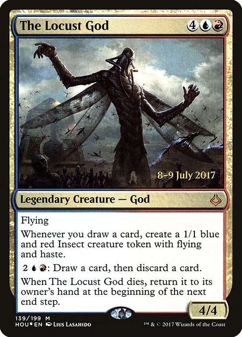 Magic the Gathering Card - The Locust God - MTG Circle