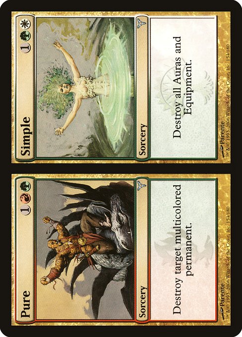 Magic the Gathering Card - Pure // Simple - MTG Circle
