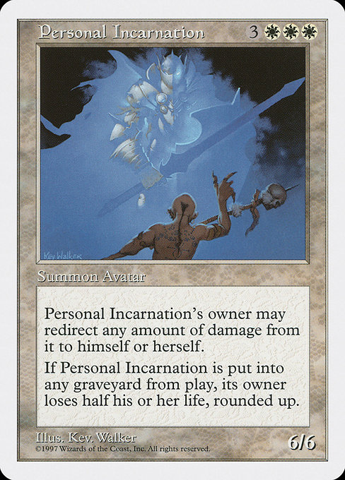 Magic the Gathering Card - Personal Incarnation - MTG Circle