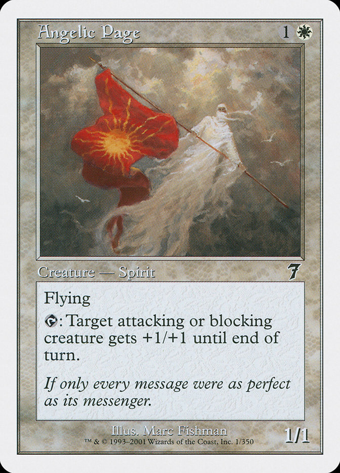 Magic the Gathering Card - Angelic Page - MTG Circle