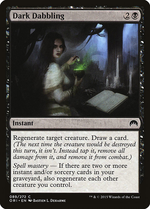 Magic the Gathering Card - Dark Dabbling - MTG Circle