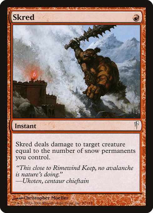 Magic the Gathering Card - Skred - MTG Circle