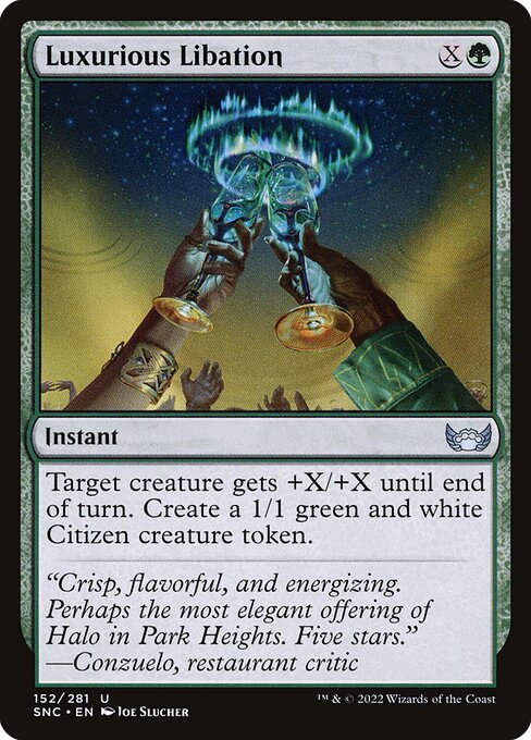 Magic the Gathering Card - Luxurious Libation - MTG Circle