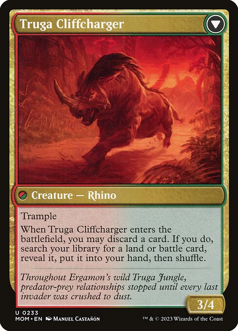 Magic the Gathering Card - Truga Cliffcharger - MTG Circle